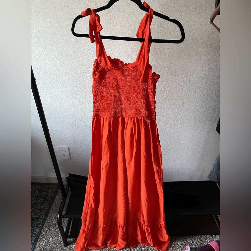 Vibrant Orange Sundress